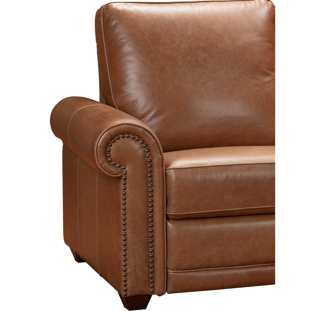 Orly Distressed Brown Top Grain Leather Power Reclining Chair