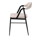 Orrin Modern Industrial Fabric and Metal 4-Piece Dining Chair Set