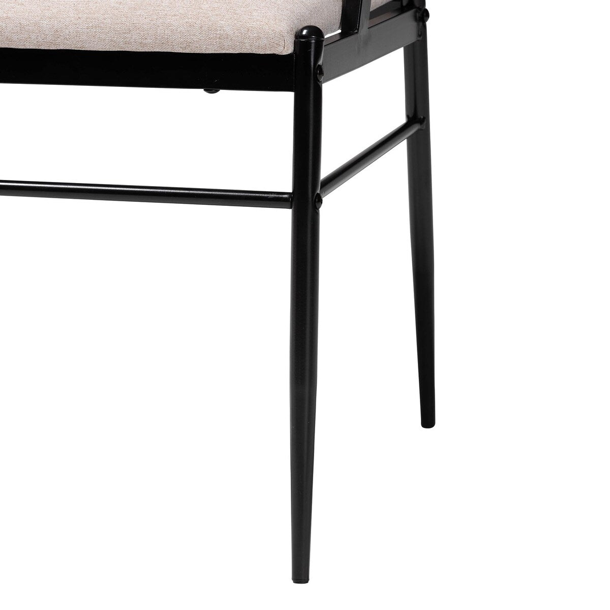 Orrin Modern Industrial Fabric and Metal 4-Piece Dining Chair Set