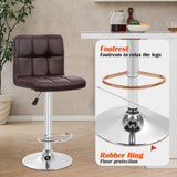 Furniture of America Orson Modern PU Leather Adjustable Height Swivel Bar Stools (Set of 2)