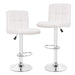 Furniture of America Orson Modern PU Leather Adjustable Height Swivel Bar Stools (Set of 2)
