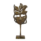 Orwell Indoor Aluminum Handcrafted Decorative Face Accessory with Stand by Christopher Knight Home