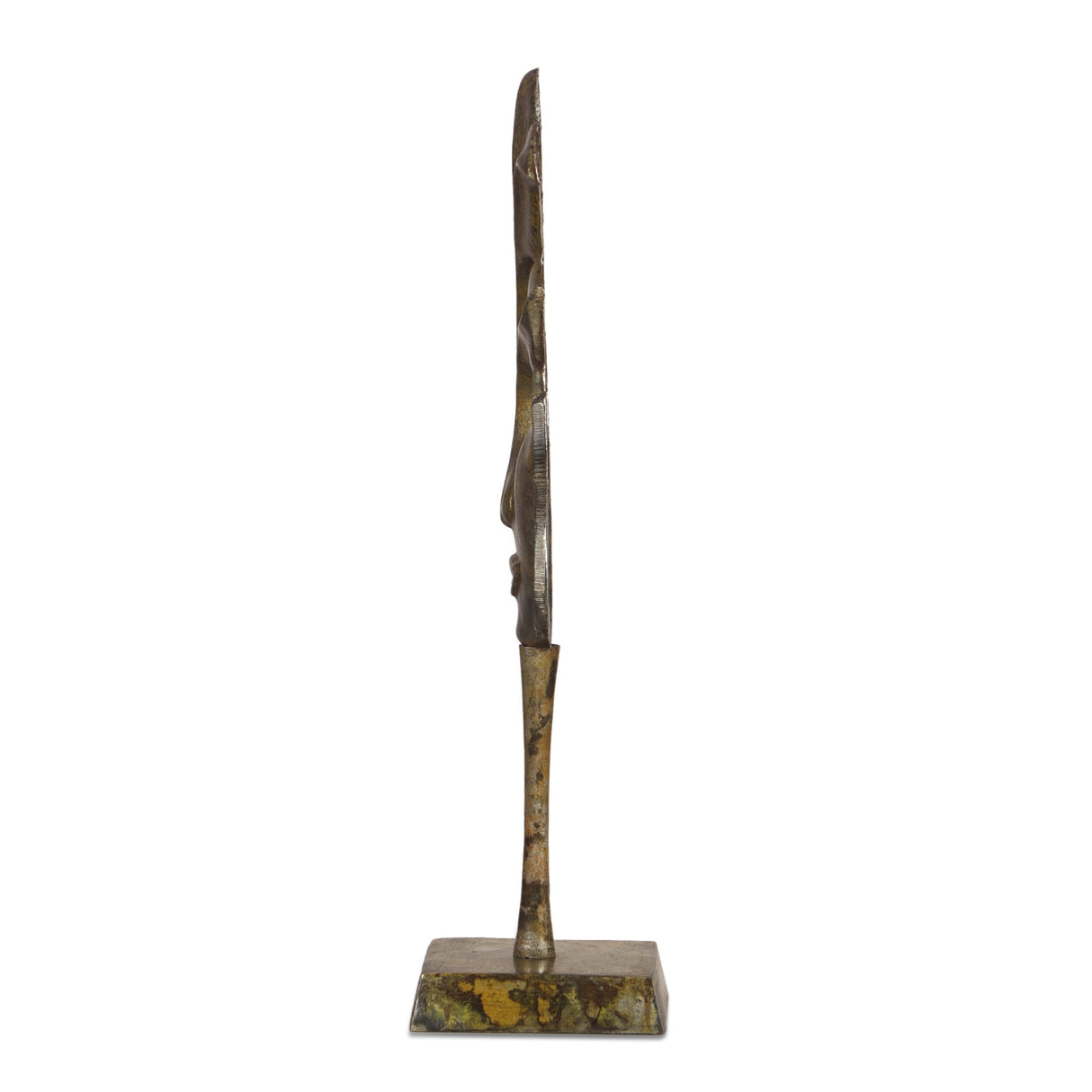 Orwell Indoor Aluminum Handcrafted Decorative Face Accessory with Stand by Christopher Knight Home