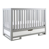 Oslo 2-in-1 Convertible Crib - moon grey / pure white