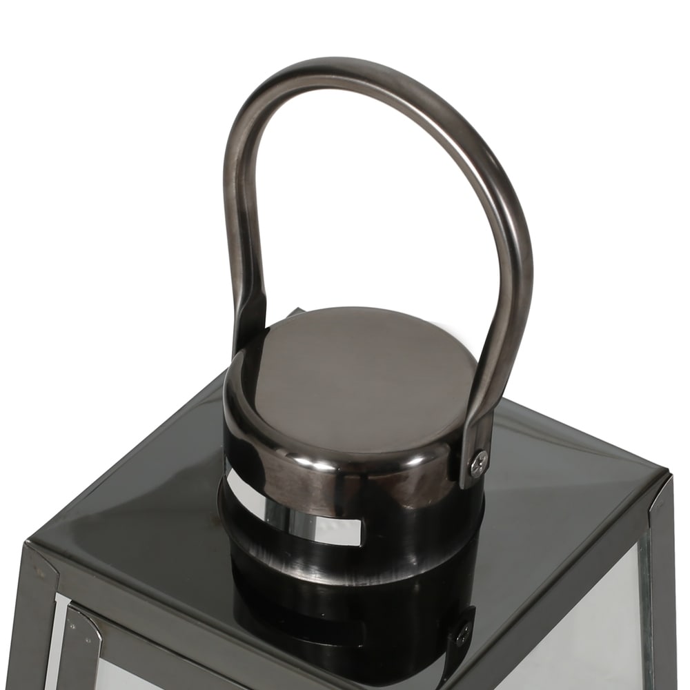 Osprey Modern 15" Stainless Steel Lantern by Christopher Knight Home