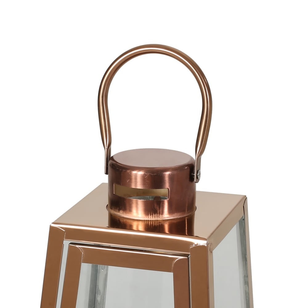 Osprey Modern 15" Stainless Steel Lantern by Christopher Knight Home