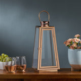Osprey Modern 15" Stainless Steel Lantern by Christopher Knight Home