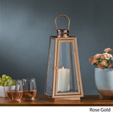 Osprey Modern 15" Stainless Steel Lantern by Christopher Knight Home