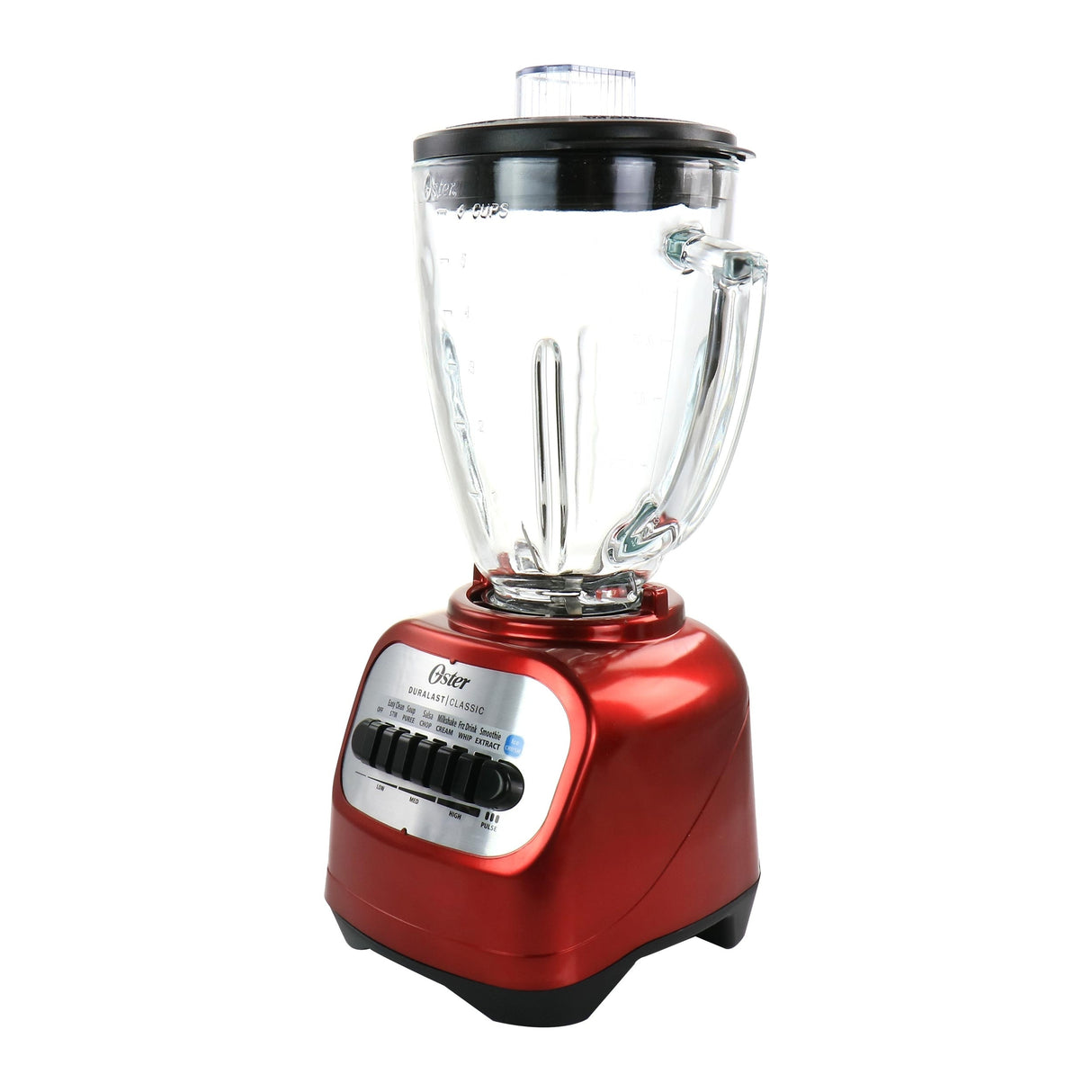 Oster Classic Series 2-in-1 6 Cup Red Blender with smoothie cup