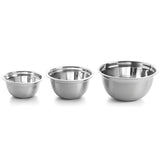 Oster Rosamond 3 Piece Stainless Steel Mixing Bowl Set in Silver - 3 Piece