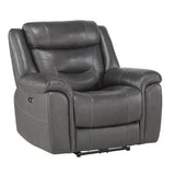 Oswald Leather Power Reclining Chair