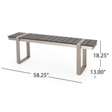 Otero Outdoor Aluminum Outdoor 6 Piece Dining Set by Christopher Knight Home