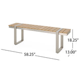 Otero Outdoor Aluminum Outdoor 6 Piece Dining Set by Christopher Knight Home