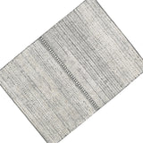 Otis 8 x 10 Modern Area Rug, Smoky Lined, Hand Tufted Wool, Large, Gray - 6' x 7' - 6' x 7'