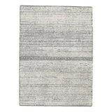 Otis 8 x 10 Modern Area Rug, Smoky Lined, Hand Tufted Wool, Large, Gray - 6' x 7' - 6' x 7'