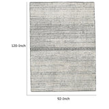 Otis 8 x 10 Modern Area Rug, Smoky Lined, Hand Tufted Wool, Large, Gray - 6' x 7' - 6' x 7'