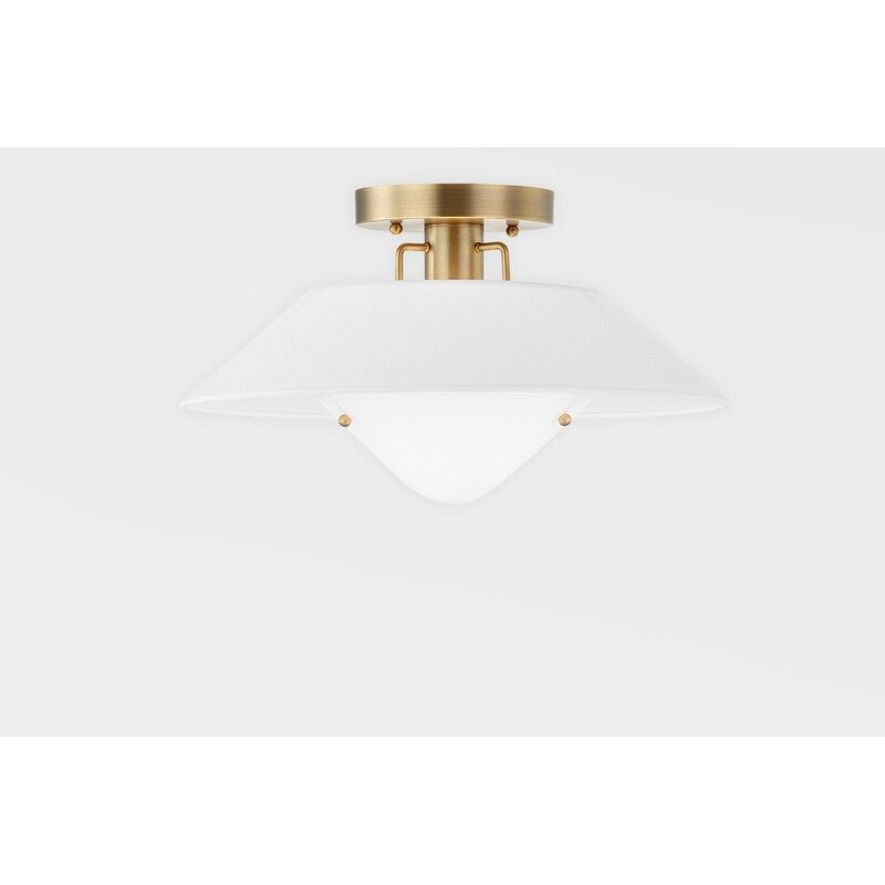Otto - 1 Light Flush Mount - Patina Brass Frame
