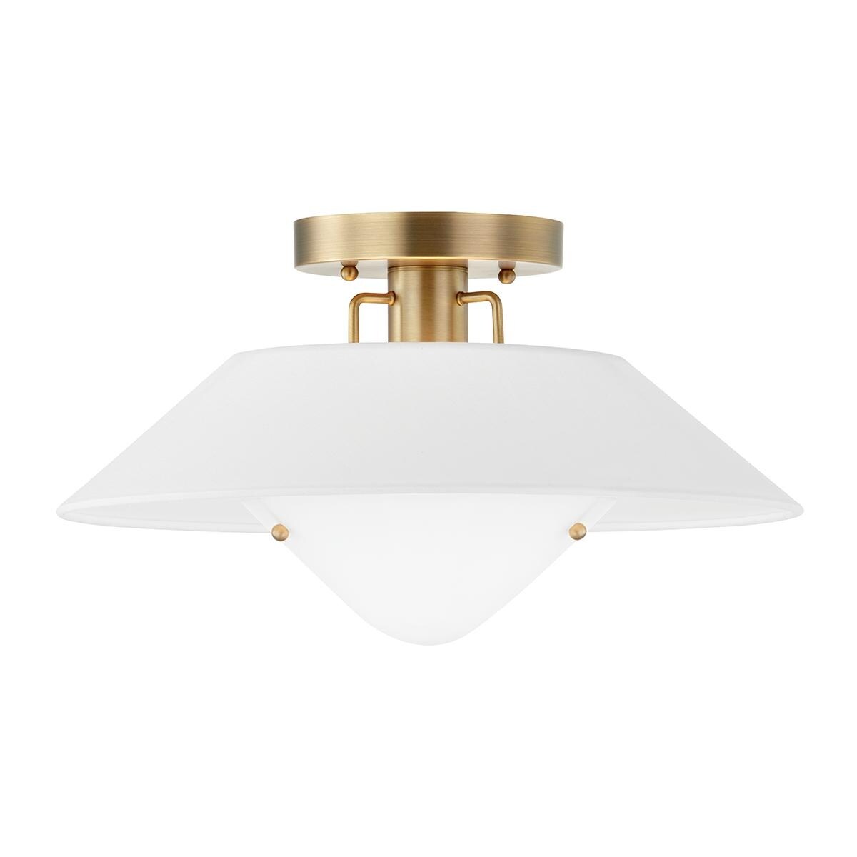 Otto - 1 Light Flush Mount - Patina Brass Frame
