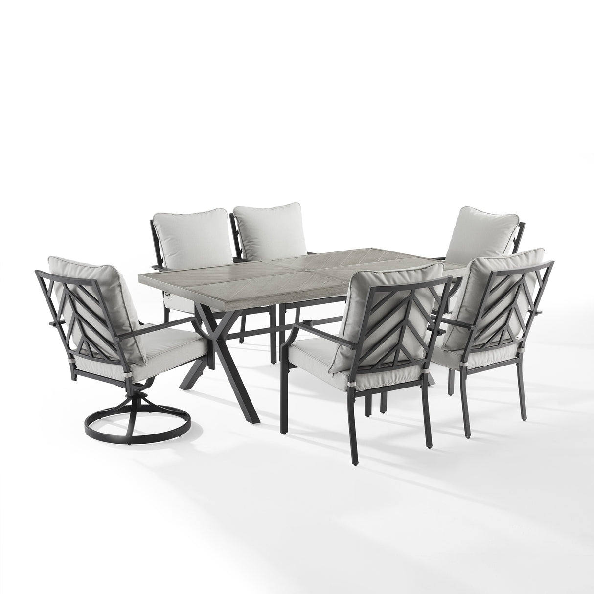 Crosley Otto 7Pc Outdoor Metal Dining Set