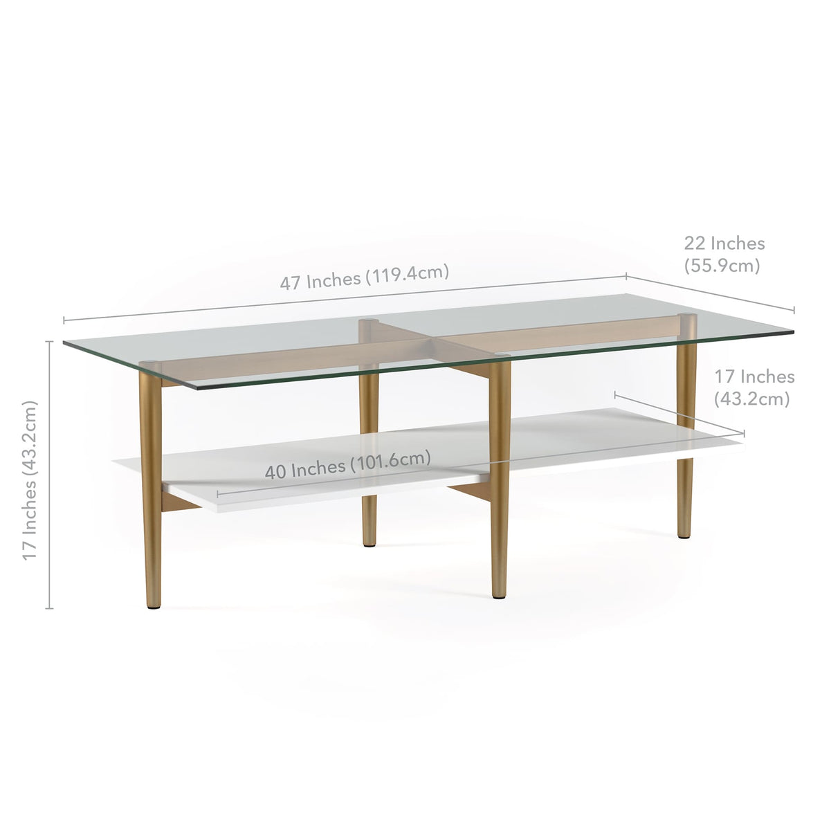 Otto Mid-Century Glam Coffee Table