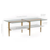 Otto Mid-Century Glam Coffee Table