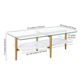 Otto Mid-Century Glam Coffee Table