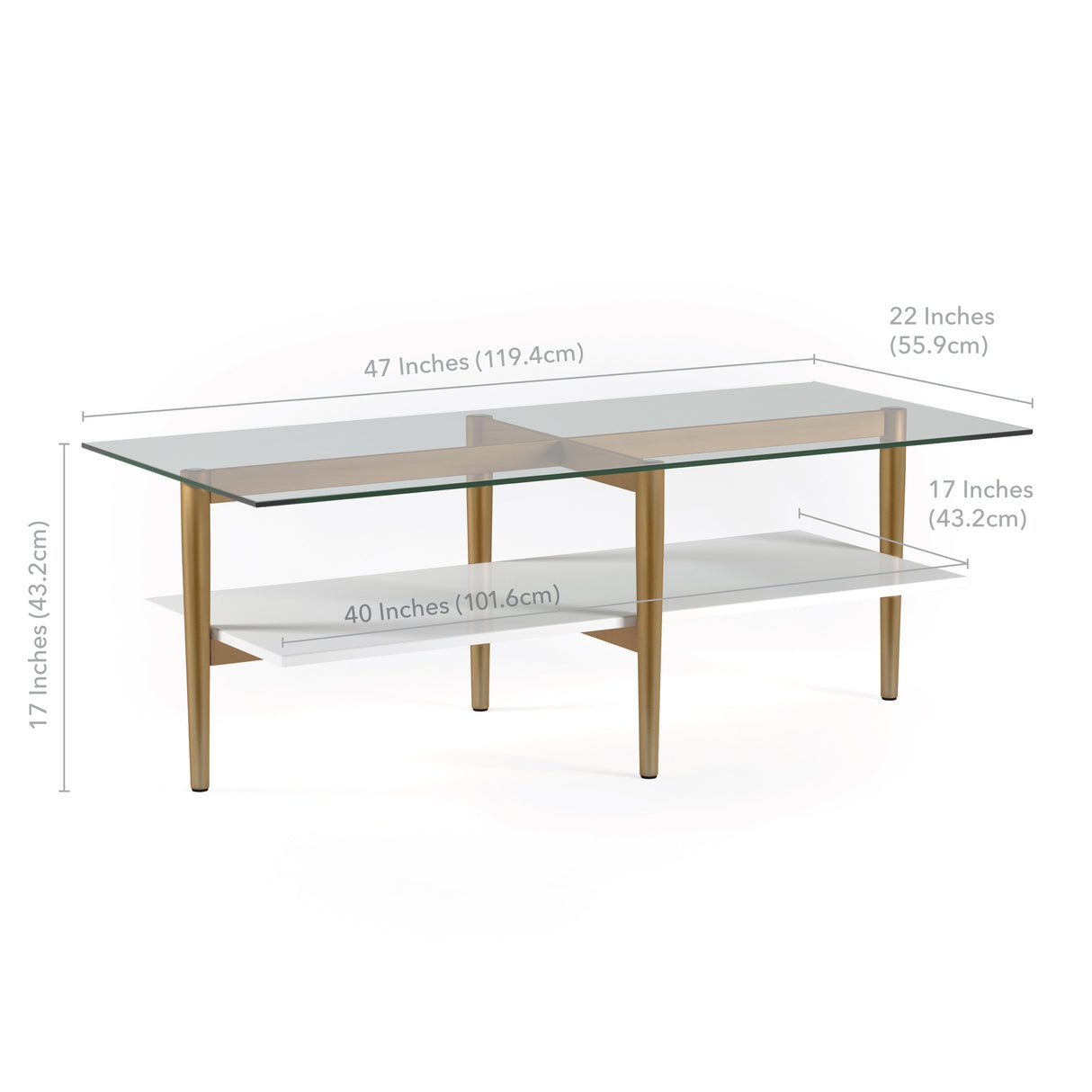 Otto Mid-Century Glam Coffee Table