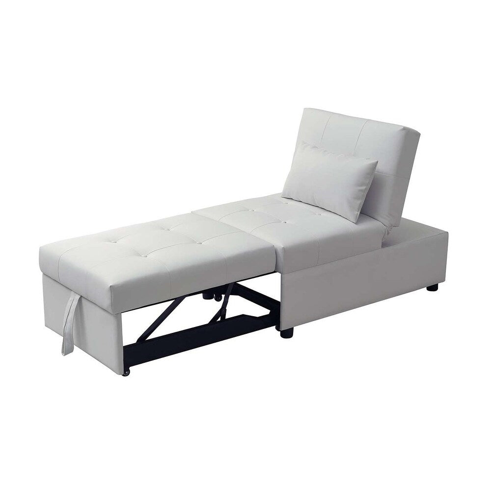Michelle Convertible Ottoman Bed (White)