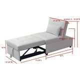 Michelle Convertible Ottoman Bed (White)