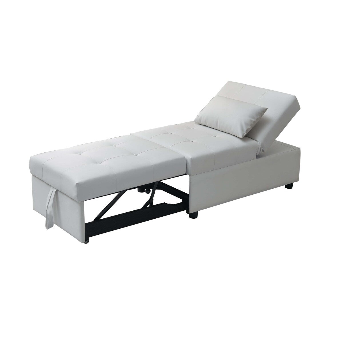Michelle Convertible Ottoman Bed (White)