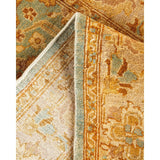 Overton Hand Knotted Wool Vintage Inspired Traditional Ottoman Blue Runner Rug - 2' 5" x 12' 5"