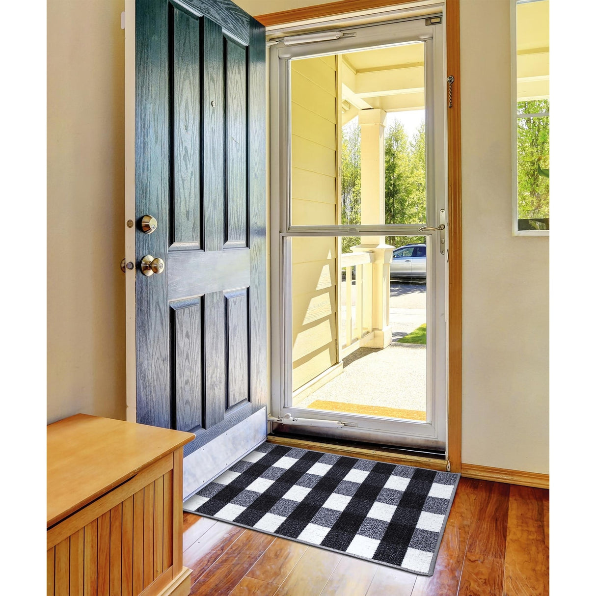 Ottomanson Classics Collection Checkered Design Rugs