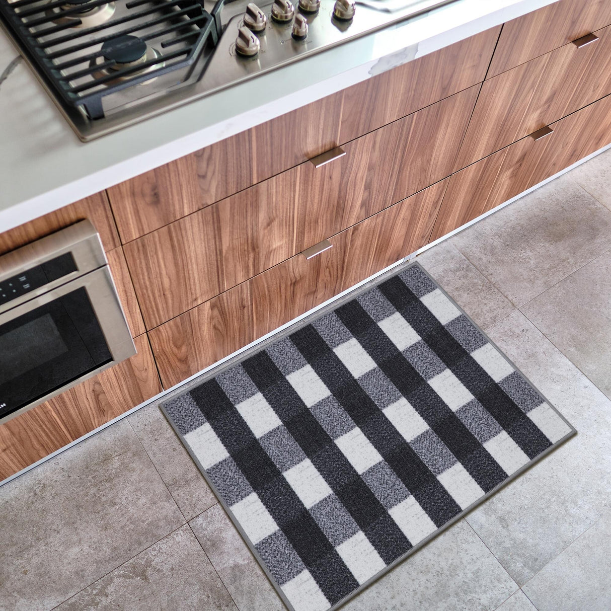 Ottomanson Classics Collection Checkered Design Rugs