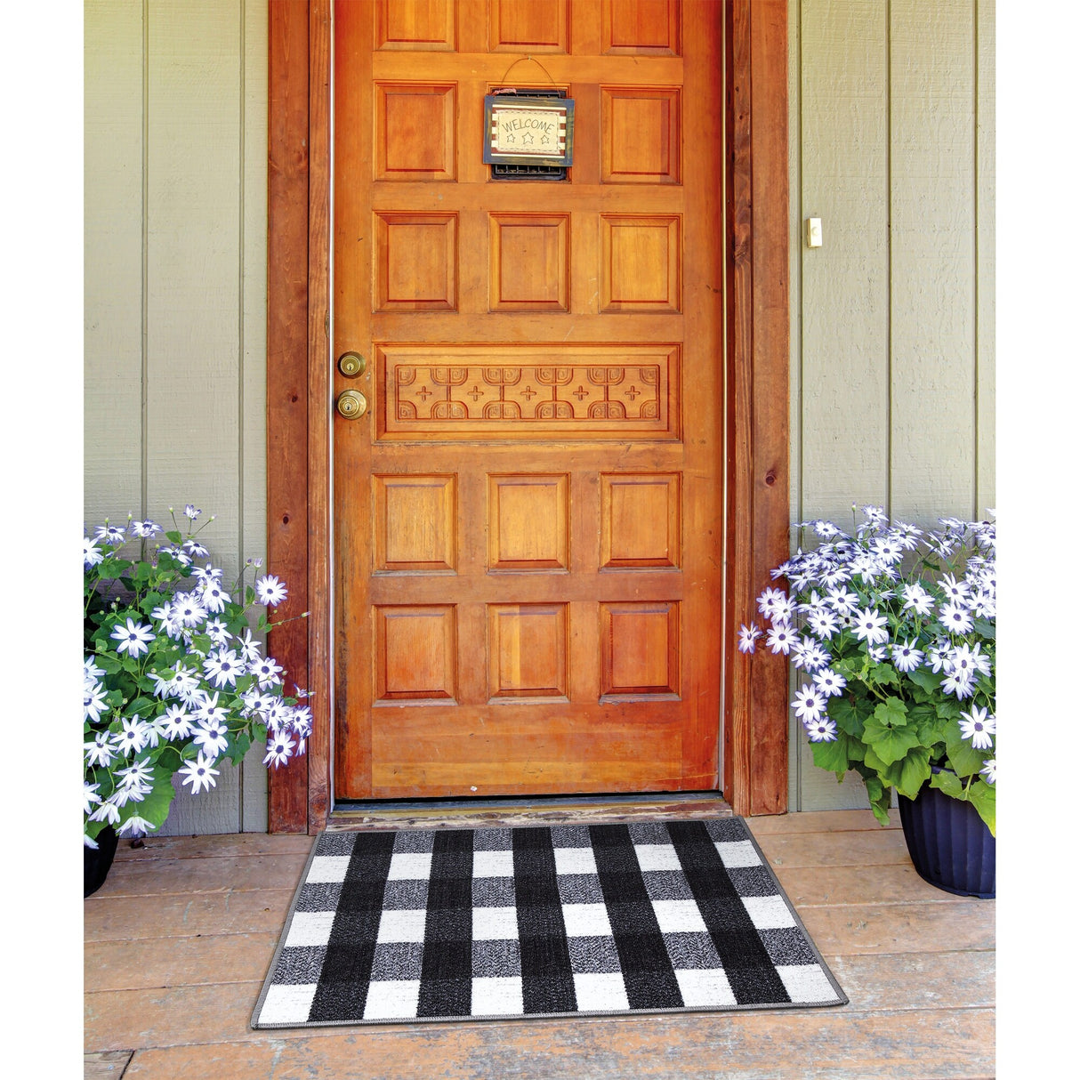 Ottomanson Classics Collection Checkered Design Rugs