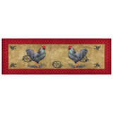 Ottomanson Daybreak Collection Rooster Rubberback Runner Rug - 20" x 59"