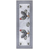 Ottomanson Daybreak Collection Rooster Rubberback Runner Rug - 20" x 59"