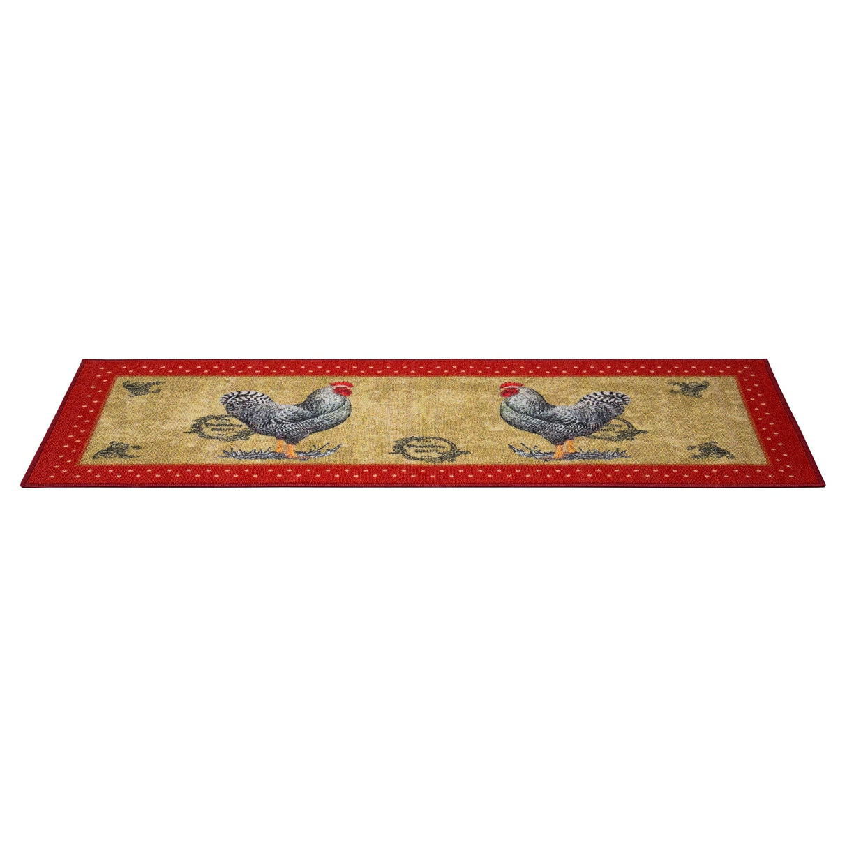 Ottomanson Daybreak Collection Rooster Rubberback Runner Rug - 20" x 59"