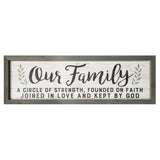 Our Family Gathers Here Framed Art - N/A