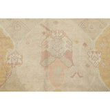 Oushak All-Over Geometric Handmade Wool Turkish Oriental Area Rug - 12'0" x 7'0"