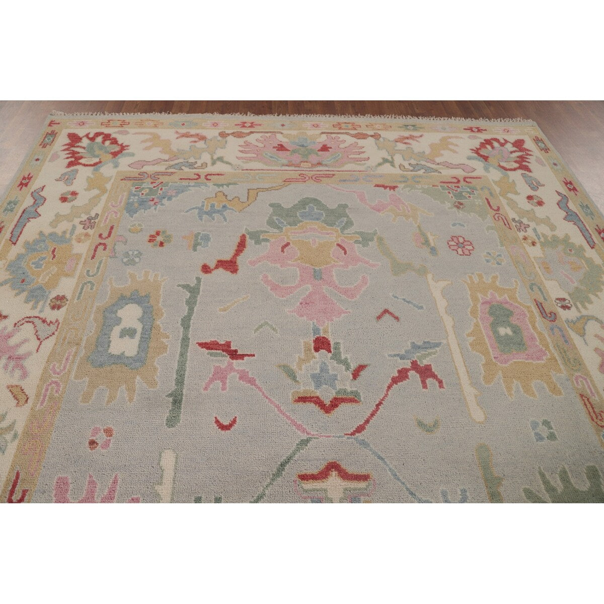 Oushak Area Rug Handmade Oriental Wool Carpet - 8'0"x 10'1"
