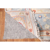 Oushak Area Rug Handmade Transitional Blue Wool Carpet - 7'11"x 9'9"