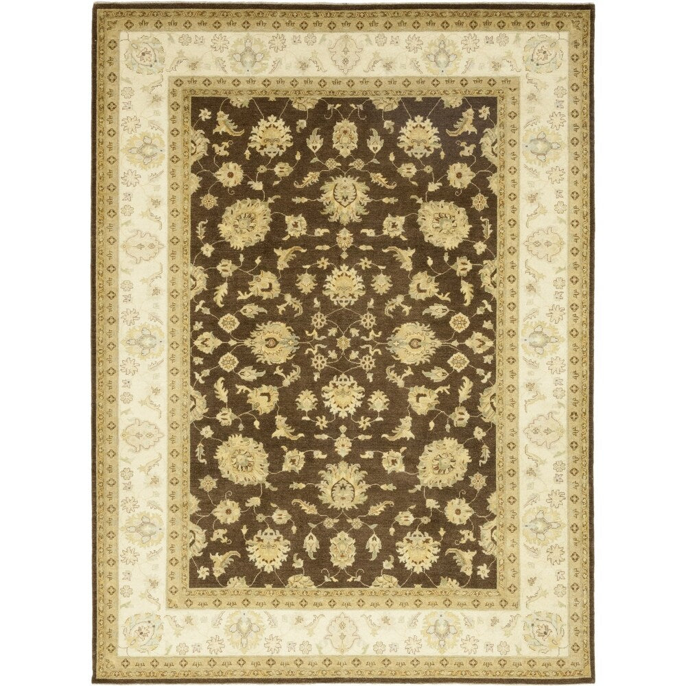 Oushak Brown Area Rug - 9'3" x 12'4"/Surplus
