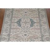 Oushak Floral Oriental Area Rug Bedroom Hand-Knotted Wool Carpet - 8'11" x 11'10"