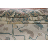 Oushak Floral Oriental Area Rug Bedroom Hand-Knotted Wool Carpet - 8'11" x 11'10"