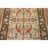 Oushak Foyer Rug Handmade Oriental Wool Carpet - 3'1" x 5'1"