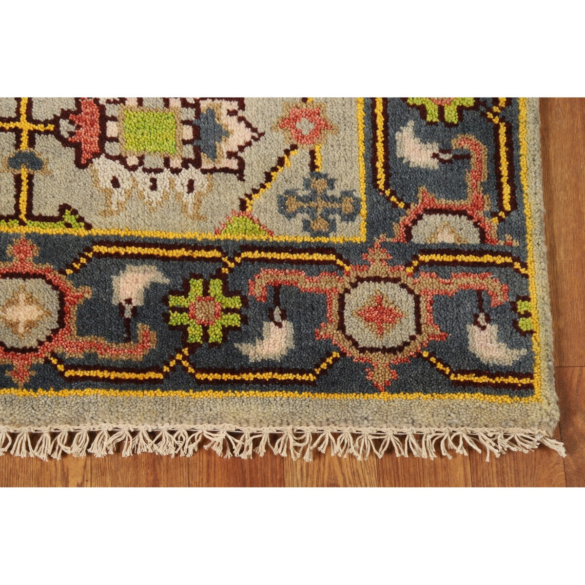 Oushak Foyer Rug Handmade Oriental Wool Carpet - 3'1" x 5'1"