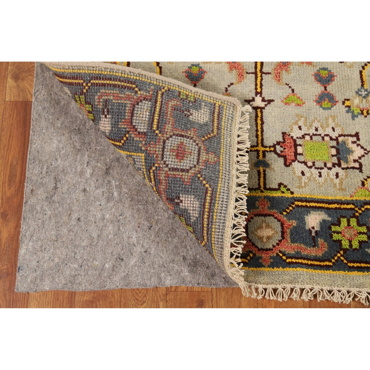 Oushak Foyer Rug Handmade Oriental Wool Carpet - 3'1" x 5'1"