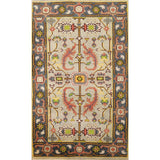 Oushak Foyer Rug Handmade Oriental Wool Carpet - 3'1" x 5'1"