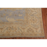 Oushak Indian Area Rug Hand-Knotted Nursery Wool Carpet - 9'4"x 11'8"