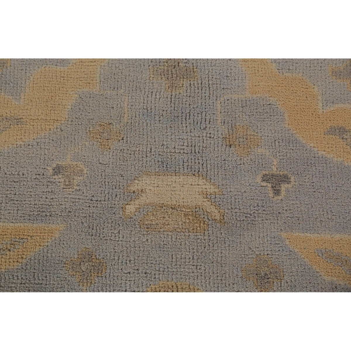 Oushak Indian Area Rug Hand-Knotted Nursery Wool Carpet - 9'4"x 11'8"
